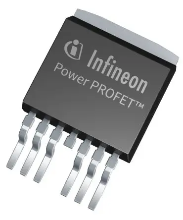 Produktfoto 1 von Infineon BTS50015 1 Leistungsschalter-IC Netzschalter, Hochspannungsseite High-Side 3 mΩ 7-Pin 5 Ausg. TO-263