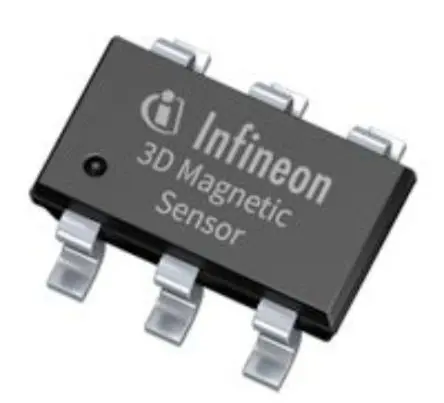 Produktfoto 1 von Infineon Hall-Effekt-Sensor 3-Achsen Oberfläche 2.8 V 3.5V I2C Analog TSOP 6-Pin