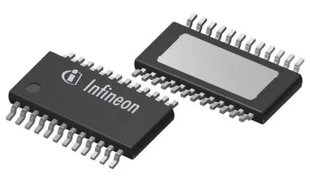 Produktfoto 1 von Infineon SPIDER 2 Leistungsschalter-IC High-Side High-Side 2.2 Ω 24-Pin 8 Ausg. TSDSO