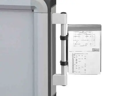 Produktfoto 1 von Rittal Klemmbrett, A4+, Stahlblech Grau