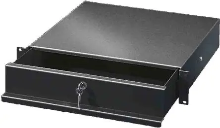 Produktfoto 1 von Rittal DK 2 U Schublade, Stahlblech Schwarz, 419mm x 419 mm x 419 mm
