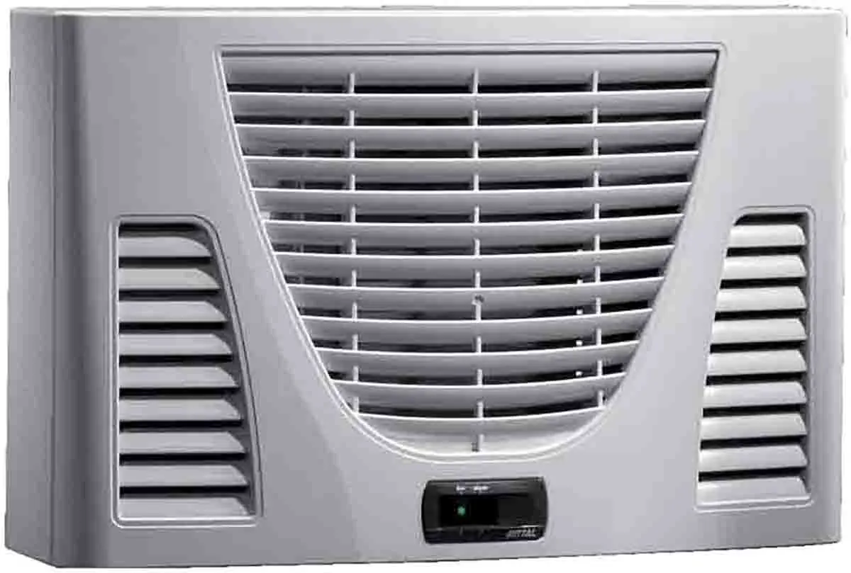 Produktfoto 1 von Rittal TopTherm Blue e 320W Schaltschrank-Klimagerät, 300 m³/h 115 V ac, 320W 340 mm 525 mm 153 mm