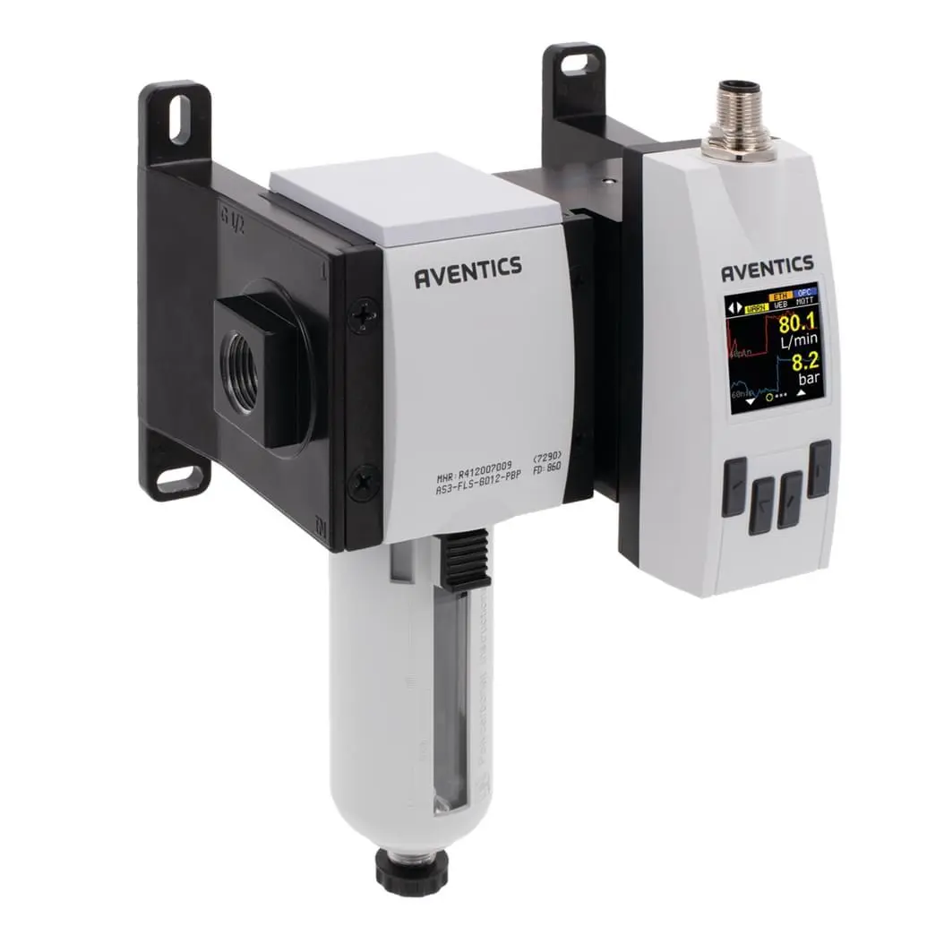 Produktfoto 1 von EMERSON ? AVENTICS AF2 Luft; Gas Durchflusssensor 45 V 22 l/min → 6490 l/min Typ Luftstromüberwachung