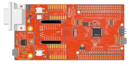 Produktfoto 1 von Infineon KIT-XMC-PLT2GO-XMC4200 ARM-Kortex, Evaluierungsplatine Entwicklungstool Microcontroller ARM Cortex M4