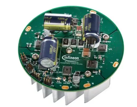 Produktfoto 1 von Infineon TLE9879QXW40, IAUA250N04S6N007 Entwicklungswerkzeug für Motoren und Robotik, REF-ENGCOOLFAN1KW