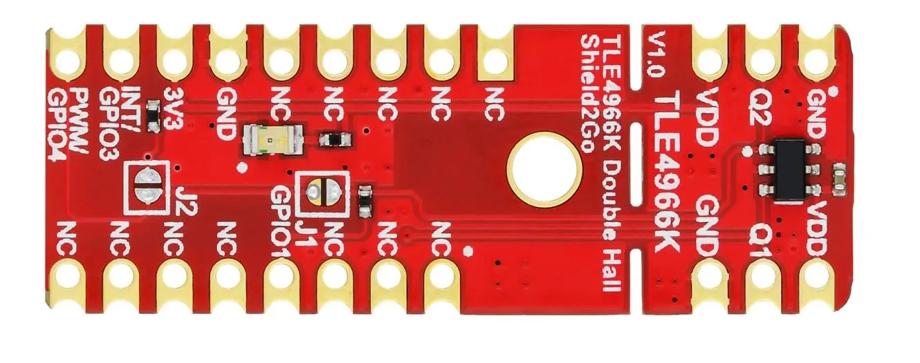 Produktfoto 1 von Infineon S2G-2-HALL-TLE4966K Doppelter Hall-Effekt-Sensor, Evaluierungsplatine Entwicklungstool Sensor TLE4966K