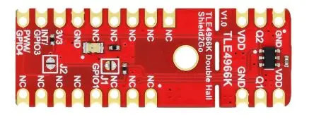 Produktfoto 1 von Infineon S2G-2-HALL-TLE4966K Doppelter Hall-Effekt-Sensor, Evaluierungsplatine Entwicklungstool Sensor TLE4966K