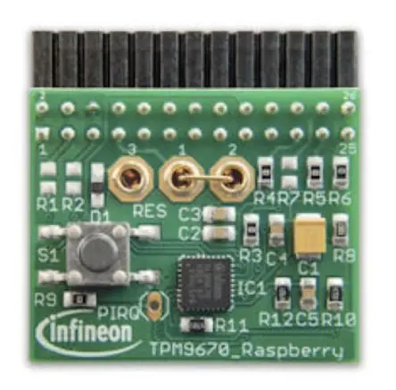 Produktfoto 1 von Infineon Iridium SLI 9670 TPM2.0 LINUX Schnittstelle