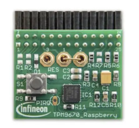 Produktfoto 1 von Infineon Iridium SLM 9670 TPM2.0 LINUX Schnittstelle