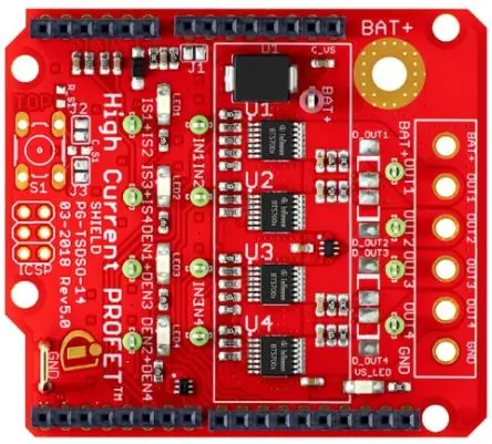Produktfoto 1 von Infineon SHIELD-BTS7004-1EPP Arduino-Shield, Demoboard Rev 3