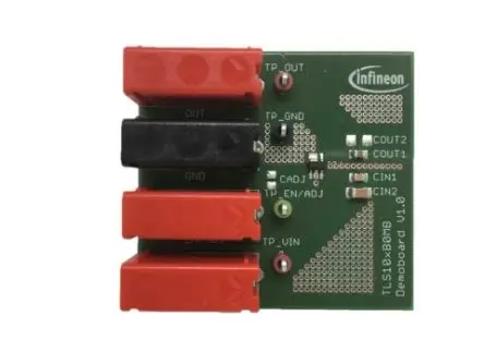 Produktfoto 1 von Infineon TLS10xBOMB Demo-Tafel, TLS105B0MB BOARD LDO-Spannungsregler, für Sensorversorgungs-IC TLS105B0MB