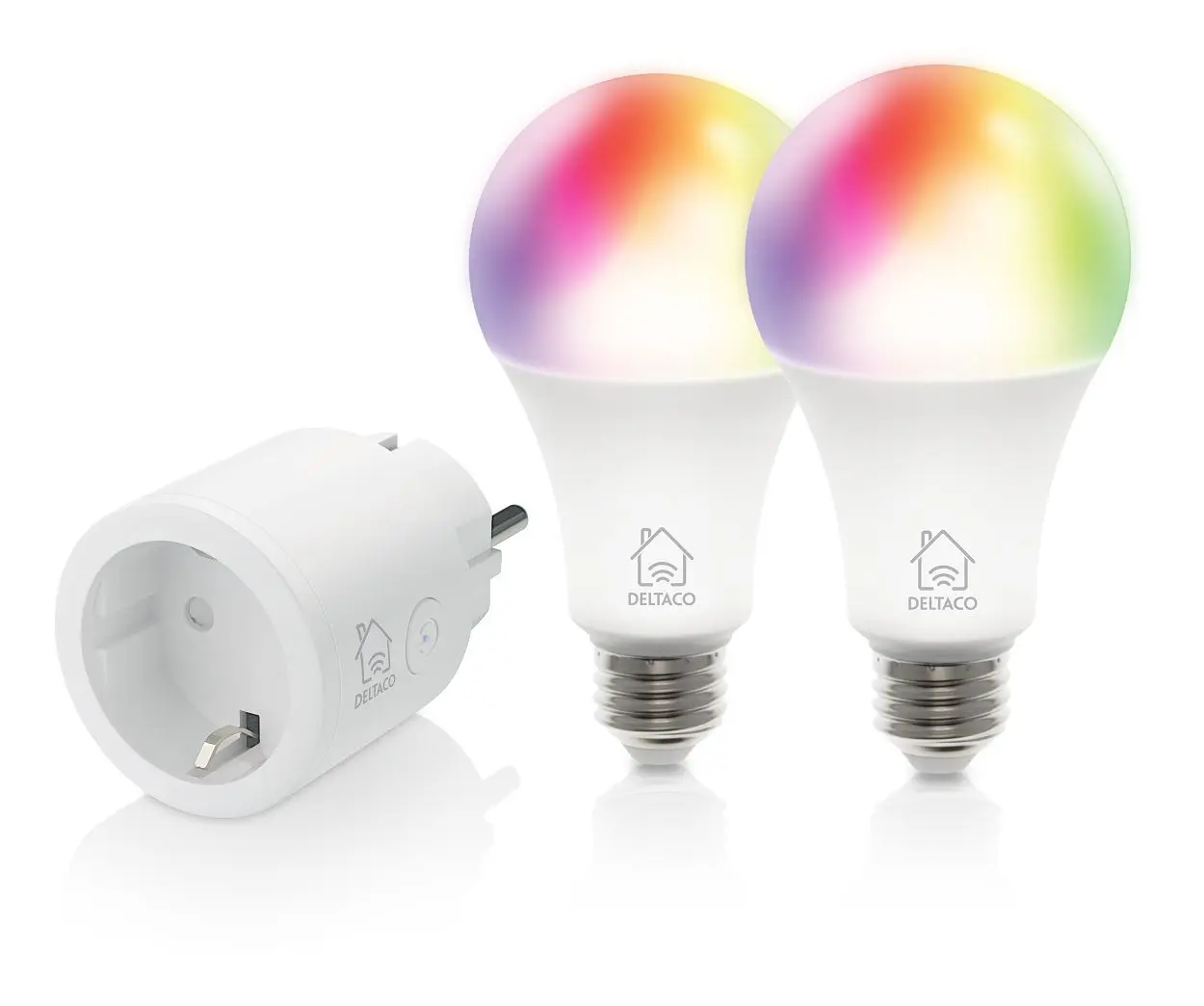 Produktfoto 1 von Deltaco Intelligente Deckenleuchte Deckenleuchte mit hohem Widerstand 9 W, Weiß, RGB 6500 k 240 V, dimmbar