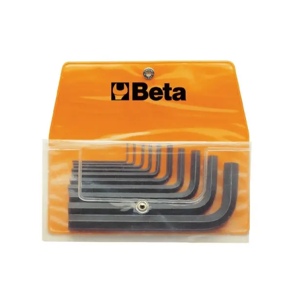 Produktfoto 1 von BETA metrisch  Innensechskant-Schlüssel, Satz 10-teilig 1.5mm L-Form kurz