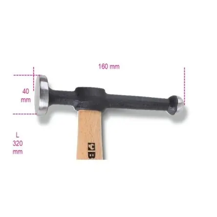 Produktfoto 1 von BETA Hammer, Klauenhammer 450 g Holz-Stiel 320 mm