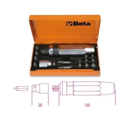 Produktfoto 1 von BETA Schlagschraubendreher- und Bit-Satz 15 Stk