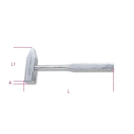 Produktfoto 1 von BETA Hammer, Klauenhammer aus Edelstahl 799 g Edelstahl-Stiel 240 mm