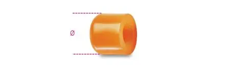 Produktfoto 1 von BETA Hammer aus Gummi 365 g Nicht parkend Holz-Stiel 310 mm