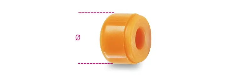 Produktfoto 1 von BETA Hammer aus Gummi 99 g Nicht parkend 60 mm
