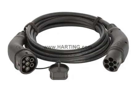 Produktfoto 1 von HARTING EV-Ladekabel 7.4 kW, 32A Nennstrom, 7.5 m, Abgeschlossen, IP44