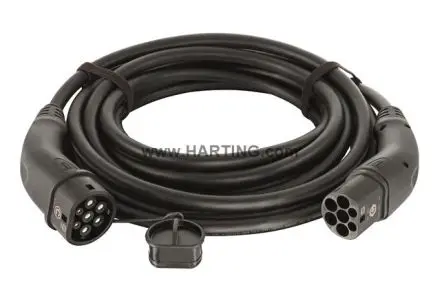Produktfoto 1 von HARTING EV-Ladekabel 22 kW, 32A Nennstrom, 5 m, Abgeschlossen, IP44