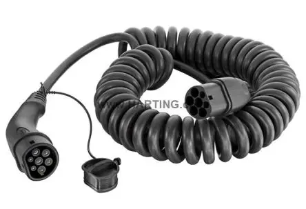 Produktfoto 1 von HARTING EV-Ladekabel 22 kW, 3-phasig, 20A Nennstrom, 5 m, Abgeschlossen, 480V ac, IP44, 5-adrig