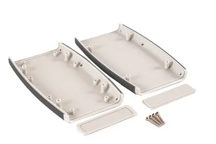 Produktfoto 1 von Hammond Serie 1553 Tragbares Gehäuse, Kunststoff, 89 mm Eingebautes Batteriefach, 147 mm, H. 25 mm, Grau, IP54