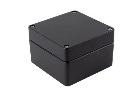 Produktfoto 1 von Hammond 1590Z; Universalgehäuse; Aluminiumdruckguss; Schwarz; IK08 IP68 Breite 140 mm Höhe 91 mm Länge 140 mm