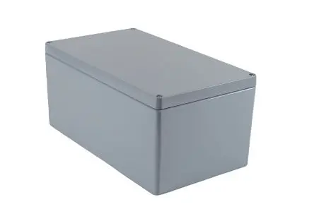 Produktfoto 1 von Hammond 1590Z Aluminium Universal-Gehäuse Gehäuse Grau Außenmaß 400 x 230 x 180mm IP68