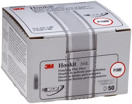 Produktfoto 1 von 3M Aluminiumbeschichtet Schleifscheibe Ø 150 mm, Korngröße P2000
