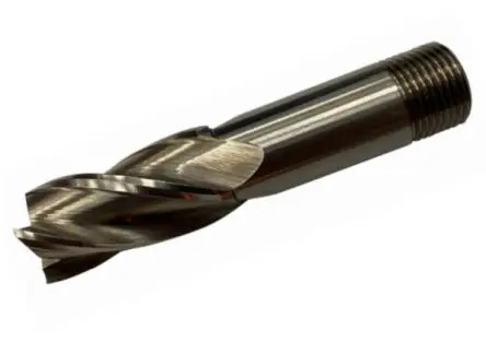 Produktfoto 1 von RS PRO HSS Schaftfräser 4-schneidig, Ø 16 mm 6mm x 77mm/ Schnittlänge 28.5 mm
