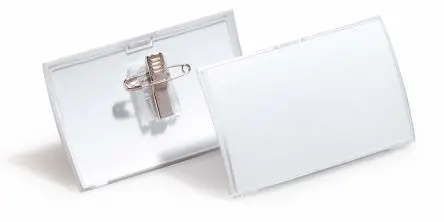 Produktfoto 1 von Durable Namensschild Klar Polypropylen L. 54 mm B. 90mm