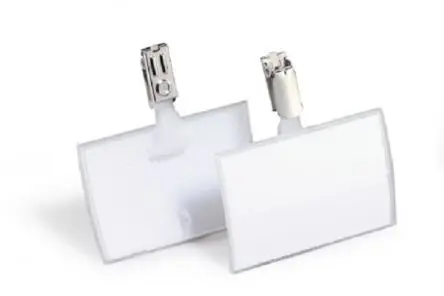 Produktfoto 1 von Durable Namensschild Klar Polypropylen L. 54 mm B. 90mm