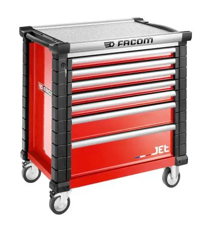 Produktfoto 1 von Facom Rollenschrank, Typ Werkzeugschrank 7 Schubladen mit Rädern, 1005 mm x 575mm x 1004 mm