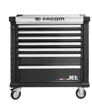Produktfoto 1 von Facom Rollenschrank, Typ Werkzeugschrank 7 Schubladen mit Rädern, 1005 mm x 575mm x 1004 mm