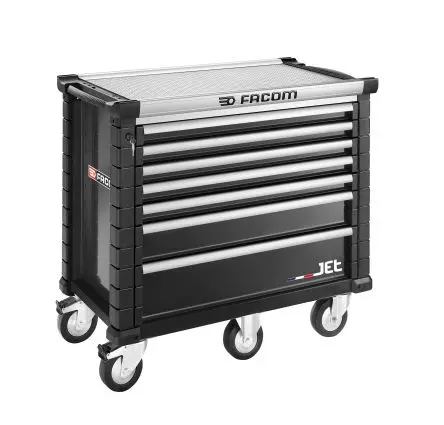 Produktfoto 1 von Facom Rollenschrank, Typ Werkzeugschrank 7 Schubladen mit Rädern, 1035 mm x 575mm x 1.19 m