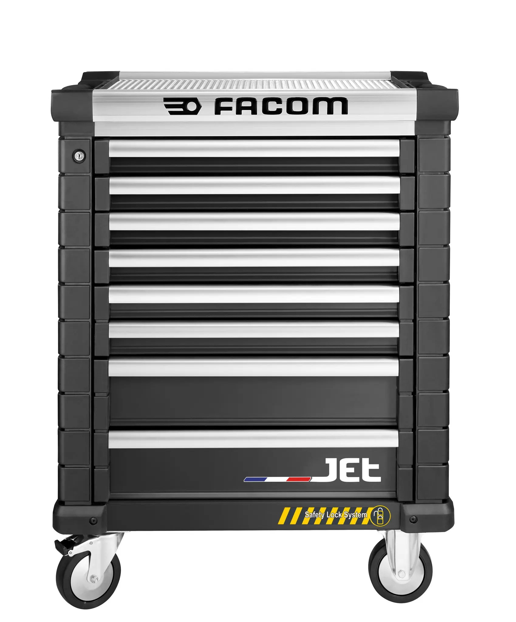 Produktfoto 1 von Facom Rollenschrank 8 Schubladen mit Rädern, 1005 mm x 575 mm x 814 mm
