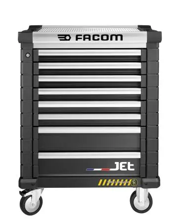 Produktfoto 1 von Facom Rollenschrank 8 Schubladen mit Rädern, 1005 mm x 575mm x 814 mm