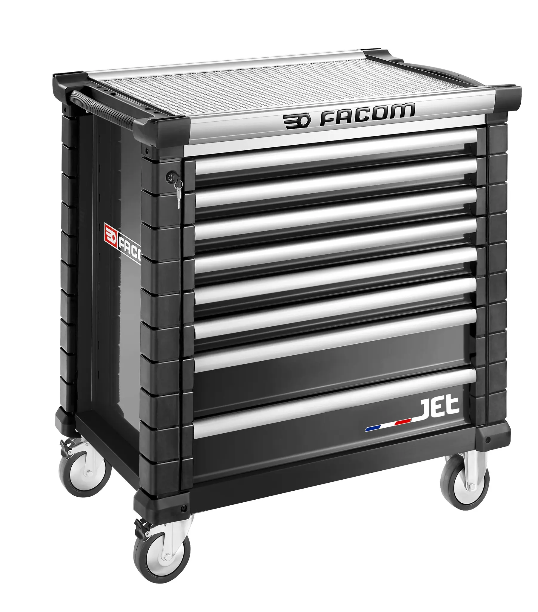 Produktfoto 1 von Facom Rollenschrank, Typ Werkzeugschrank 8 Schubladen mit Rädern, 1.01 m x 575 mm x 1 m