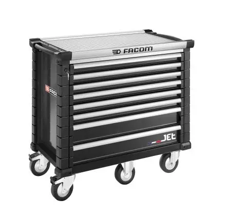 Produktfoto 1 von Facom Rollenschrank, Typ Werkzeugschrank 8 Schubladen mit Rädern, 1035 mm x 575mm x 1.19 m