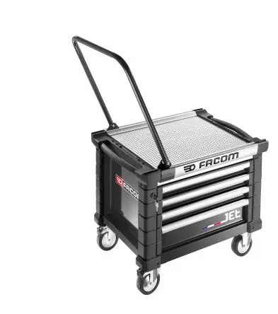 Produktfoto 1 von Facom Werkzeugwagen, Typ Werkzeugschrank 4 Schubladen mit Rädern x 580mm x 814 mm