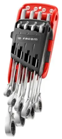 Facom Schraubenschlüsselsatz Tragbarer Koffer, 8-teilig 5/16 to 3/4 in