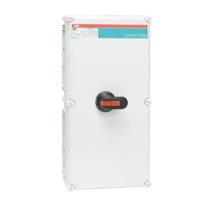 Produktfoto 1 von ABB OT Trennschalter 3-polig Schraubanschlussklemme 200A 110 kW Schwarz IP65