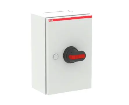 ABB OTL Trennschalter 3-polig Schraubanschlussklemme 0A Schwarz IP65