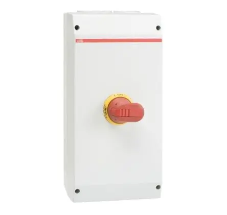 Produktfoto 1 von ABB OTE Trennschalter 6-polig Schraubanschlussklemme, Schraubanschlussklemme 115A 37 kW Rot, Gelb IP65
