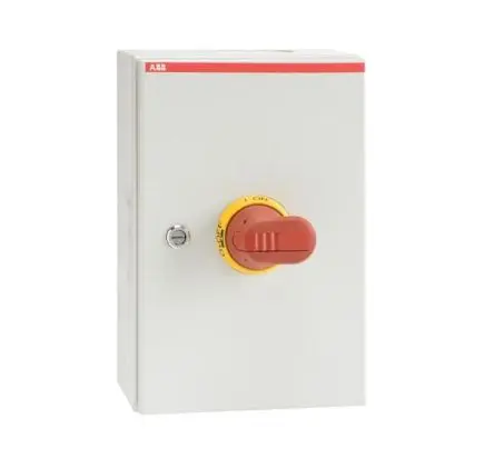 ABB OTL Trennschalter 6-polig Schraubanschlussklemme, Schraubanschlussklemme 22 kW Gelb, Rot IP65