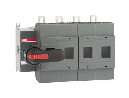 Produktfoto 1 von ABB OS400J04FP Sicherungsschalter-Trennschalter / 4-polig 400 A 400A Umschlossen, 400 A Sicherungsgröße