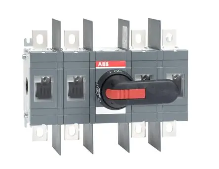 Produktfoto 1 von ABB OT Trennschalter 4-polig Schraubanschlussklemme 400A 220 kW Schwarz IP00, IP65