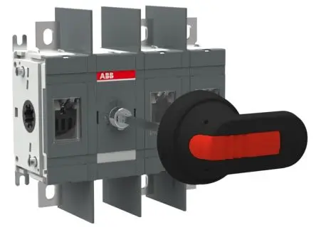 Produktfoto 1 von ABB OT Trennschalter 3-polig Schraubanschlussklemme 250A 250 kW Schwarz IP65, IP00 3-phasig