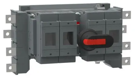 Produktfoto 1 von ABB 1SCA Sicherungsschalter-Trennschalter / 4-polig 250 A 250A, B1-B3 Sicherungsgröße