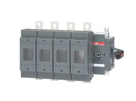 Produktfoto 1 von ABB 1SCA Sicherungsschalter-Trennschalter / 4-polig 250 A Umschlossen, B1-B3 Sicherungsgröße